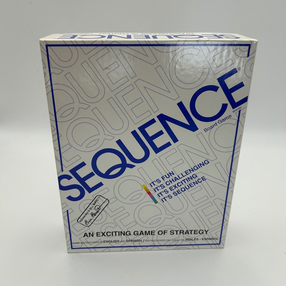 VTG Sequence Board Family Game Night Original Strategy Game Open Box Complete